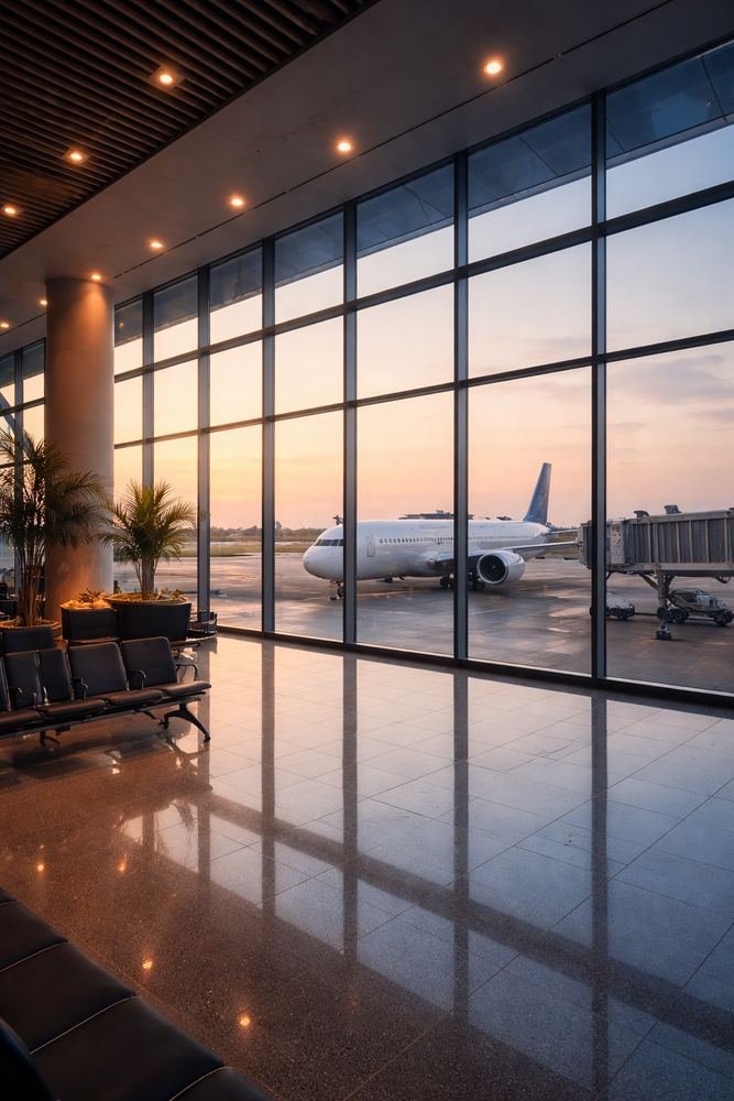 Terminal de l'Aéroport International Blaise Diagne à Dakar, Sénégal